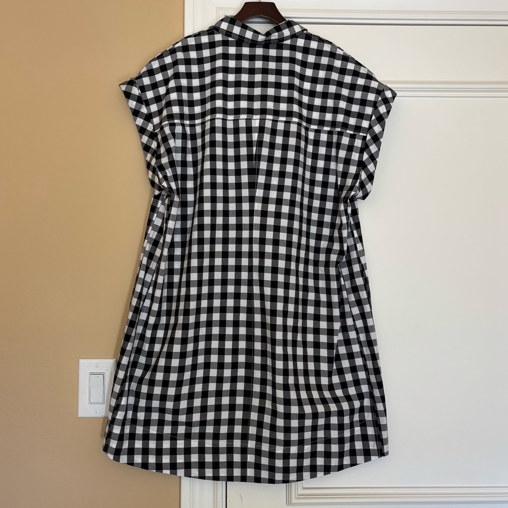 J. Crew Oversized Checkered Pattern Shirtdress - image 3